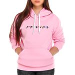 Moletom Friends Feminino Canguru Rosa Claro