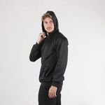 Jaqueta Corta Vento Masculina Forrada com Capuz Preto Benellys