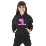 Moletom Canguru Infantil Menina Dinossauro Benellys Preto