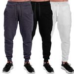 Kit Moletom 3 Calças Lisas Masculino Benellys – Chumbo Preto Branco