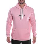 Moletom Oh, No! Masculino Canguru Rosa Claro