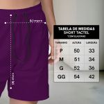 Bermuda Tactel Elastano Masculina Bordo