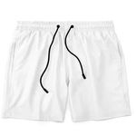 Bermuda Tactel Elastano Masculina Branco