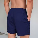 Bermuda Tactel Elastano Masculina Azul Marinho