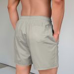 Bermuda Tactel Elastano Masculina Bege