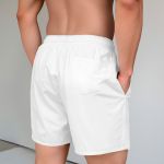 Bermuda Tactel Elastano Masculina Branco