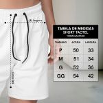 Bermuda Tactel Elastano Masculina Branco