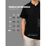 Camiseta Polo Masculina Preta