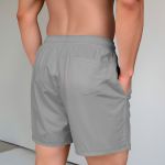 Bermuda Tactel Elastano Masculina Cinza