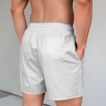 Bermuda Tactel Elastano Masculina Off White