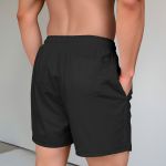 Bermuda Tactel Elastano Masculina Preto