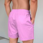 Bermuda Tactel Elastano Masculina Rosa Bebe