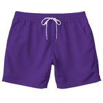 Short Tactel Masculino Cós Elástico Várias Cores Roxo