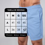 Bermuda Short Linho Masculino Básico Diversas Cores
