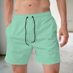 Bermuda Tactel Elastano Masculina Verde Claro