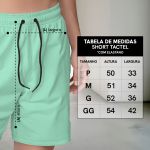 Bermuda Tactel Elastano Masculina Verde Claro