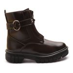 Bota Molly Feminina Angel Cano Curto com Zíper e Spike Capuccino