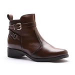 Bota Molly Feminina Melissa com Ziper e Fivelas Capuccino