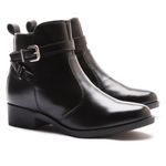 Bota Molly Feminina Melissa com Ziper e Fivelas Preta