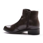 Bota Molly Feminina Melissa com Ziper Lateral Café