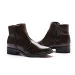 Bota Molly Feminina Melissa com Ziper Lateral Café