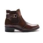 Bota Molly Feminina Melissa com Elástico Lateral e Metal Capuccino