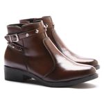 Bota Molly Feminina Melissa com Spike e Fivela Lateral Capuccino