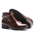 Bota Molly Feminina Melissa com Spike e Fivela Lateral Capuccino