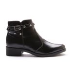 Bota Molly Feminina Melissa com Spike e Fivela Lateral Preta
