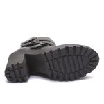 Coturno Molly Feminino Preto com Fechamento Lateral