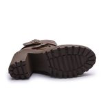 Coturno Molly Feminino Chocolate com Fechamento Lateral
