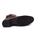 Bota Molly Feminino Cano Médio Chocolate