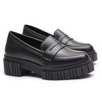 Mocassim Molly Feminino Tratorado Preto