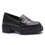 Mocassim Molly Feminino Tratorado Preto
