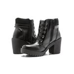 Coturno Molly Feminino Valentina com Fechamento Lateral - Preto