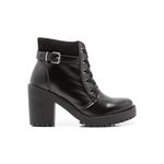 Coturno Molly Feminino Valentina com Fechamento Lateral - Preto