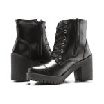 Coturno Molly Feminino Valentina com Atacador - Preto