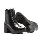 Coturno Molly Feminino Valentina com Atacador - Preto