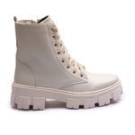 Coturno Molly Feminino Off White com Atacador