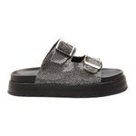 Papete Feminina Molly Preto Com Fivela Ajustável