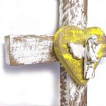 Crucifixo em madeira 25cm