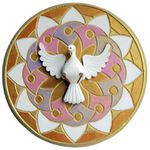 Divino Espírito Santo em mandala 32cm