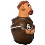 São Francisco em cerâmica - 18cm