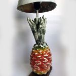 Luminária artesanal Abacaxi 55cm
