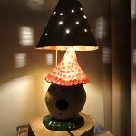 Luminária artesanal Casa de Gnomo - 45cm