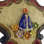 Nossa Sra. Aparecida em suporte barroco P 24cm