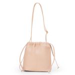 Bolsa em Couro Nude com Pedraria Colorida Simone