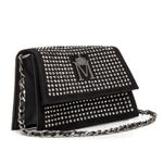 Mini Bag em Material Tecnológico Preto Cris