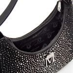 Bolsa em Material Tecnológico Meia Lua Preta Laura 