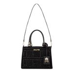 Bolsa em Material Tecnológico Preto Tote Bia